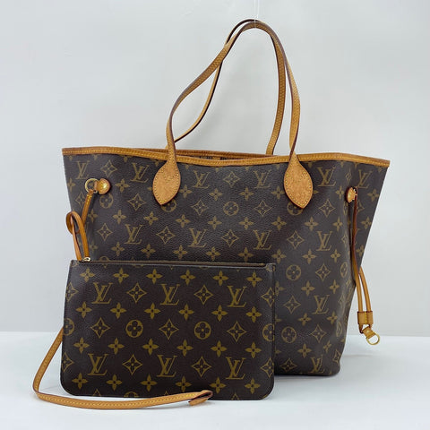 LOUIS VUITTON Neverfull MM Tote Bag Brown WS34996