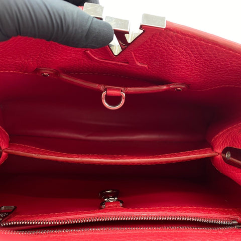 LOUIS VUITTON Parciana Capucines BB Handbag Red WS34997
