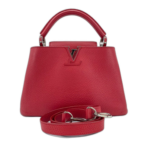 LOUIS VUITTON Parciana Capucines BB Handbag Red WS34997
