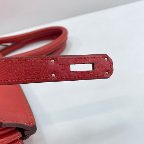 HERMES Birkin 35 Handbag Red WS35001