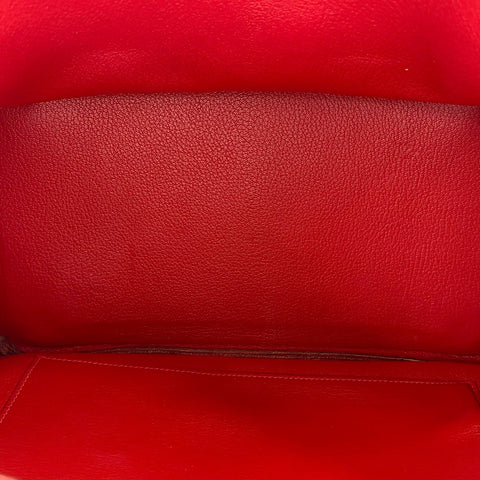 HERMES Birkin 35 Handbag Red WS35001