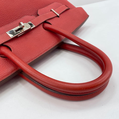 HERMES Birkin 35 Handbag Red WS35001