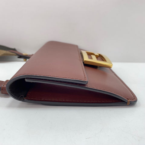 FENDI Flat bucket bag Shoulder Bag Brown WS35012