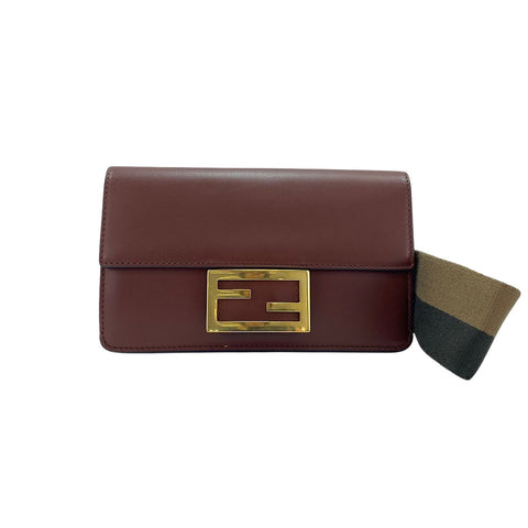 FENDI Flat bucket bag Shoulder Bag Brown WS35012