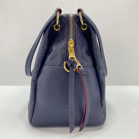 LOUIS VUITTON Ponty PM Handbag Navy WS35020
