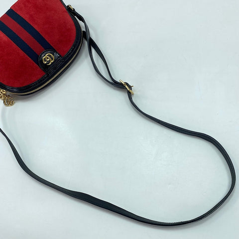 GUCCI Sherry line Shoulder Bag Red WS35021
