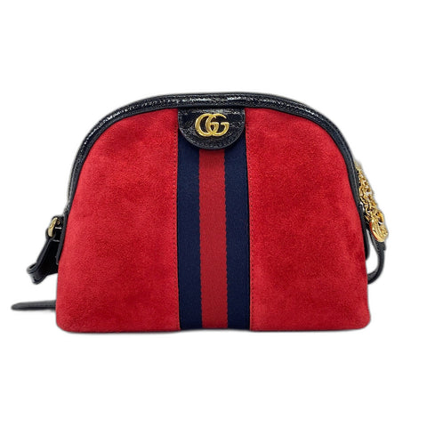 GUCCI Sherry line Shoulder Bag Red WS35021