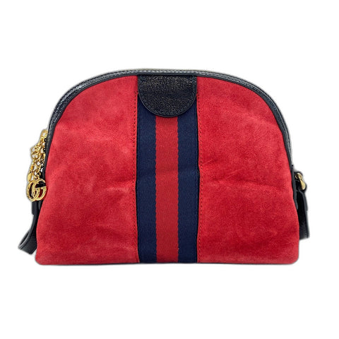 GUCCI Sherry line Shoulder Bag Red WS35021