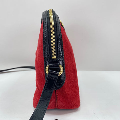 GUCCI Sherry line Shoulder Bag Red WS35021