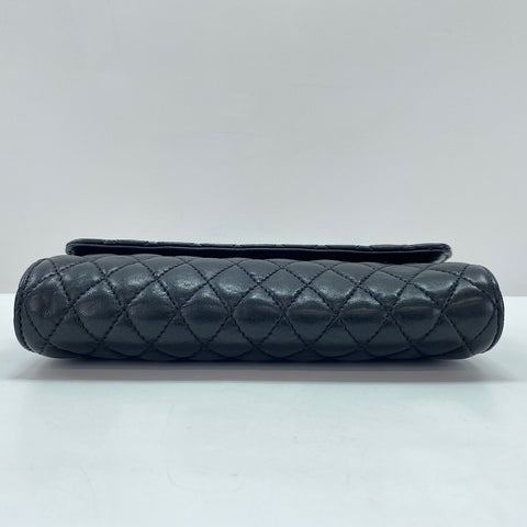 CHROME HEARTS Wave Quilted Wallet Pouch black WS35022