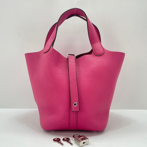 HERMES Picotan Lock PM Handbag pink WS35028