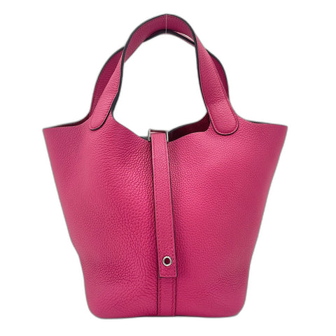 HERMES Picotan Lock PM Handbag pink WS35028