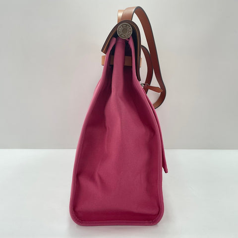 HERMES HerbagMM Tote Bag pink WS35029
