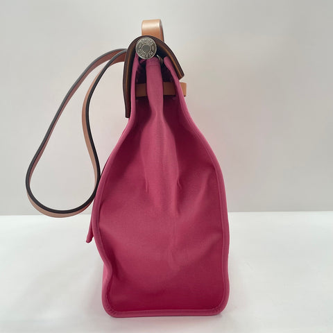 HERMES HerbagMM Tote Bag pink WS35029