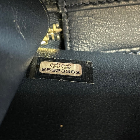 CHANEL filigree Shoulder Bag Navy WS35031