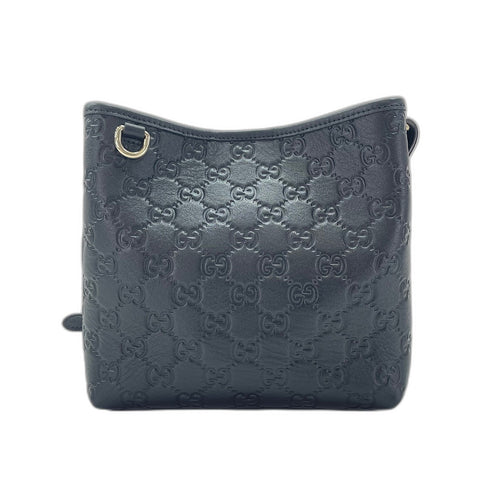 GUCCI Bucket Bag Nano Logo Embossed Shoulder Bag black WS35032
