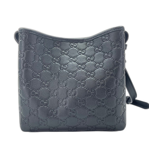 GUCCI Bucket Bag Nano Logo Embossed Shoulder Bag black WS35032