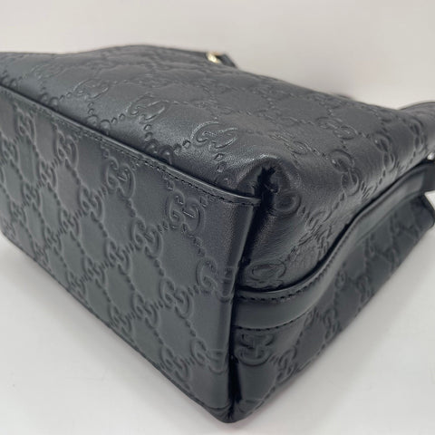 GUCCI Bucket Bag Nano Logo Embossed Shoulder Bag black WS35032