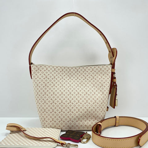 LOUIS VUITTON All-in BB Handbag white WS35033