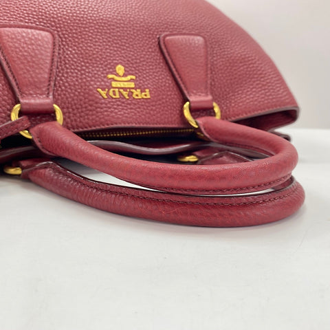 PRADA 2WAY Handbag Red WS35034
