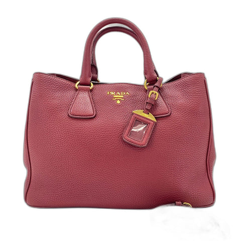 PRADA 2WAY Handbag Red WS35034