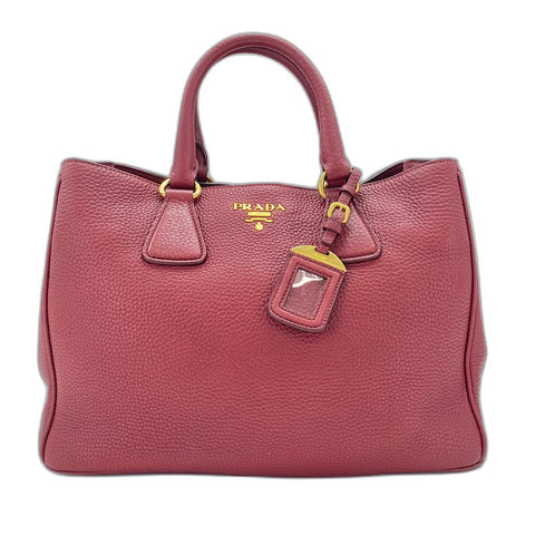 PRADA 2WAY Handbag Red WS35034