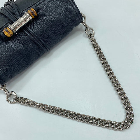 GUCCI Bamboo Shoulder Bag black WS35035