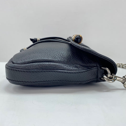 GUCCI Bamboo Shoulder Bag black WS35035
