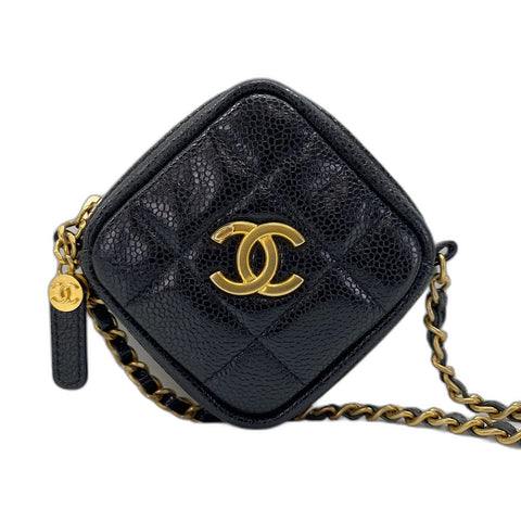 CHANEL Matelasse Shoulder Bag black WS35039