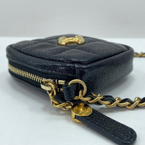 CHANEL Matelasse Shoulder Bag black WS35039