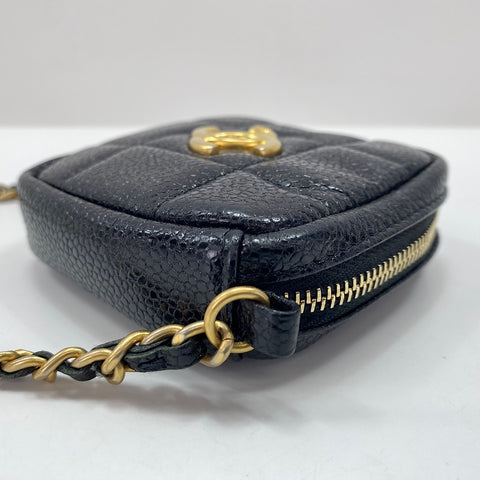 CHANEL Matelasse Shoulder Bag black WS35039