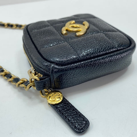 CHANEL Matelasse Shoulder Bag black WS35039