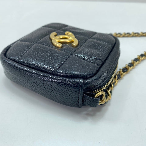 CHANEL Matelasse Shoulder Bag black WS35039