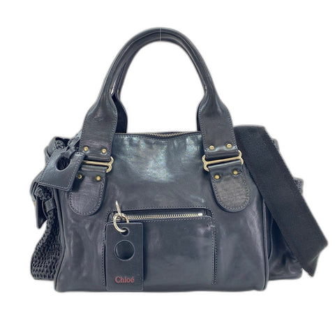 Chloe 2WAY Tote Bag black WS35042