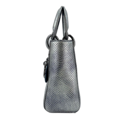 Christian Dior Lady Christian Dior 2WAY Handbag Silver WS35047