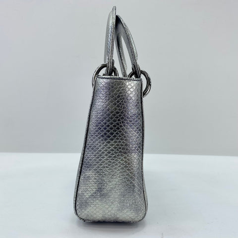 Christian Dior Lady Christian Dior 2WAY Handbag Silver WS35047