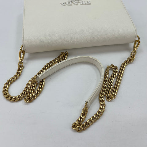 PRADA Mini 2-Way Logo Shoulder Bag white WS35052
