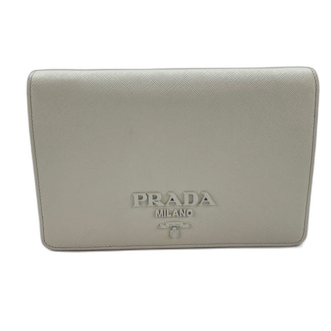 PRADA Mini 2-Way Logo Shoulder Bag white WS35052