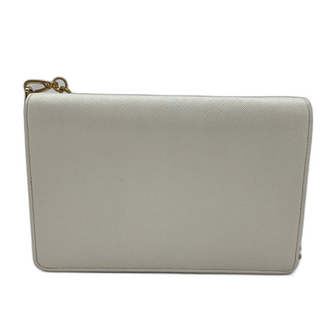 PRADA Mini 2-Way Logo Shoulder Bag white WS35052