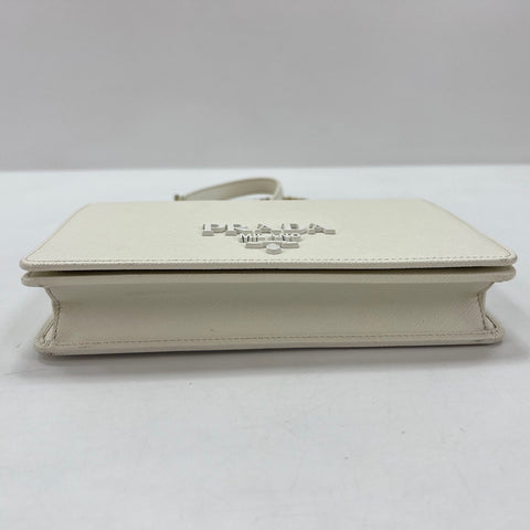 PRADA Mini 2-Way Logo Shoulder Bag white WS35052