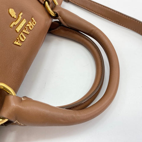 PRADA 2WAY Boston bag Brown WS35054