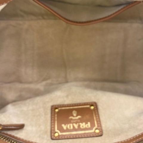 PRADA 2WAY Boston bag Brown WS35054