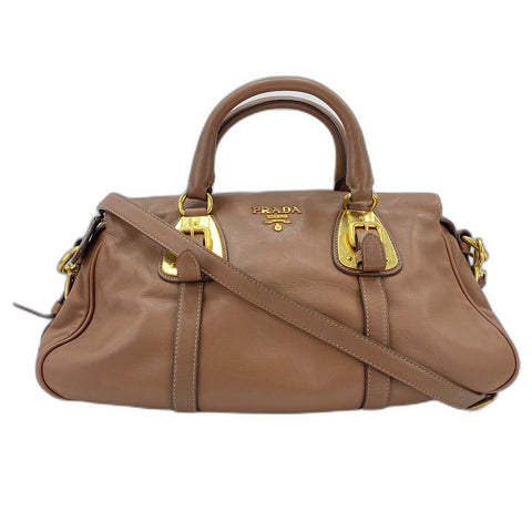 PRADA 2WAY Boston bag Brown WS35054