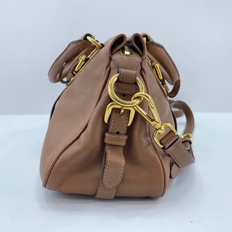PRADA 2WAY Boston bag Brown WS35054