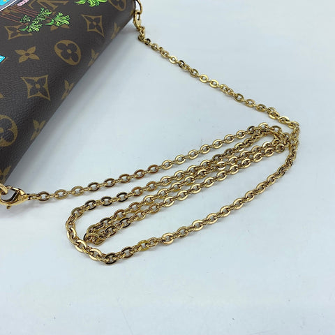 LOUIS VUITTON Pochette Felice Shoulder Bag Brown WS35058