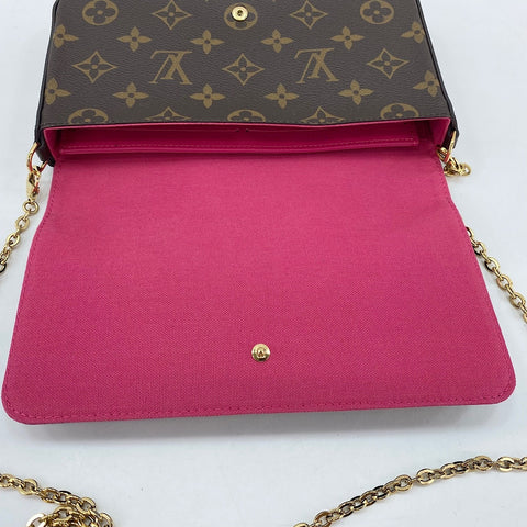 LOUIS VUITTON Pochette Felice Shoulder Bag Brown WS35058