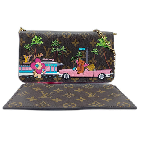 LOUIS VUITTON Pochette Felice Shoulder Bag Brown WS35058