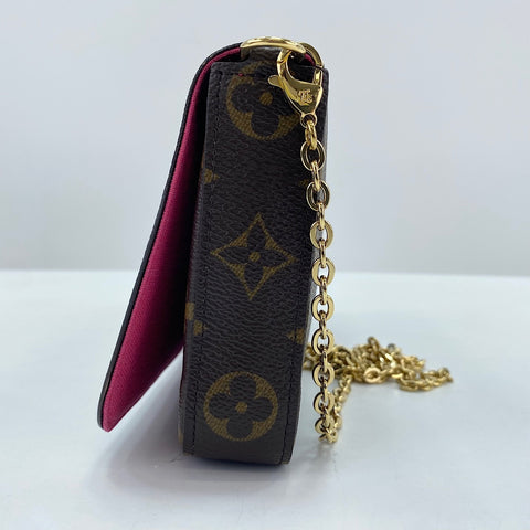 LOUIS VUITTON Pochette Felice Shoulder Bag Brown WS35058