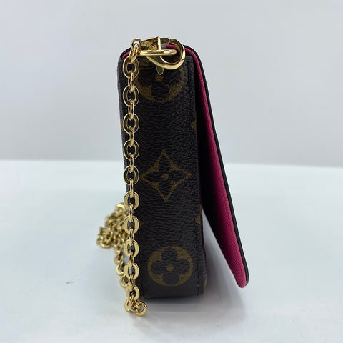 LOUIS VUITTON Pochette Felice Shoulder Bag Brown WS35058
