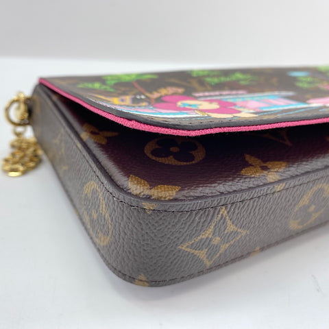 LOUIS VUITTON Pochette Felice Shoulder Bag Brown WS35058